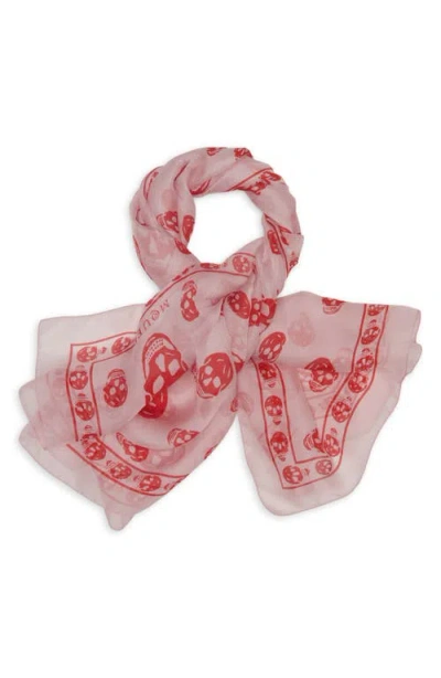Alexander Mcqueen Mcqueen Skull Print Silk Scarf