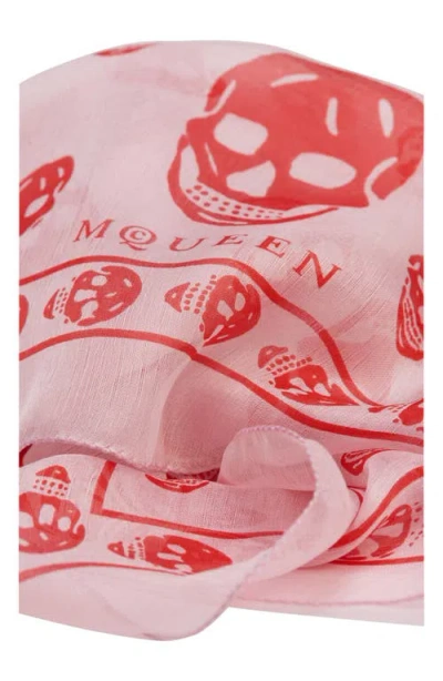 Alexander Mcqueen Mcqueen Skull Print Silk Scarf