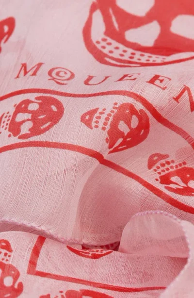 Alexander Mcqueen Mcqueen Skull Print Silk Scarf