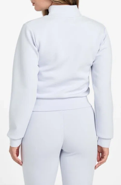 Guess Ann Graphic Zip Sweatshirt In Blue