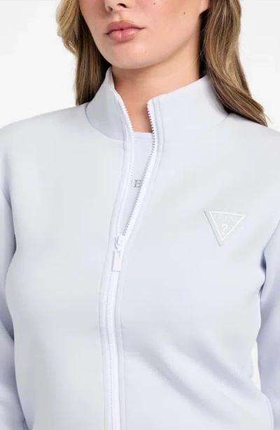 Guess Ann Graphic Zip Sweatshirt In Blue