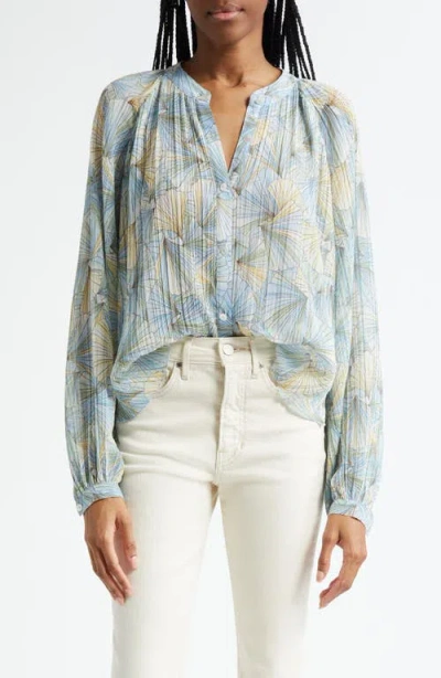 Veronica Beard Fennel Floral Button-up Shirt