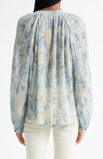 Veronica Beard Fennel Floral Button-up Shirt