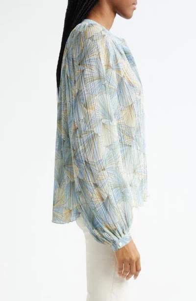 Veronica Beard Fennel Floral Button-up Shirt