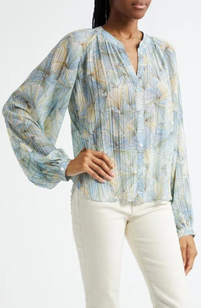 Veronica Beard Fennel Floral Button-up Shirt