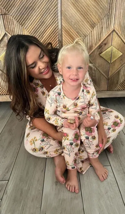 Everly Grey Charlie Fitted Long Sleeve 3-piece Pajamas In Pink