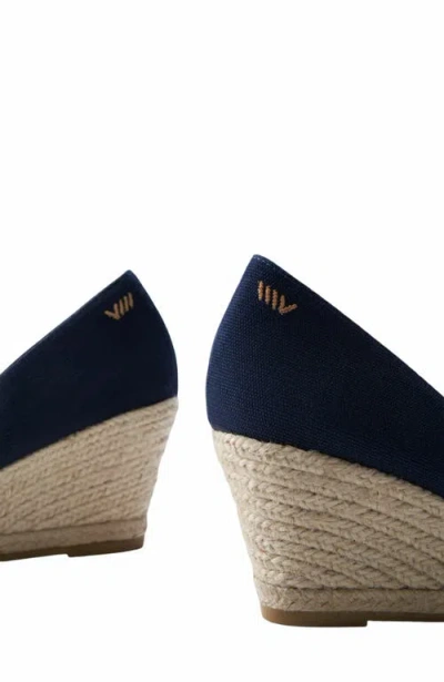 Viscata Roses Canvas U Cut Espadrille Wedges