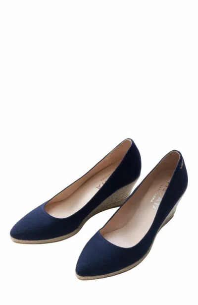 Viscata Roses Canvas U Cut Espadrille Wedges