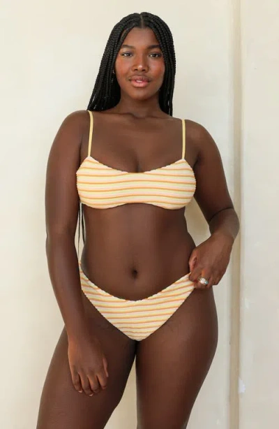 Dippin Daisys Marco Bralette Bikini Top In Orange