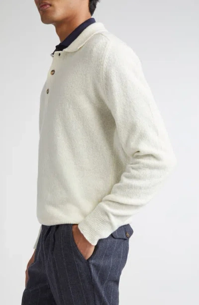 Eleventy Maglia Polo 4 Bottoni In White