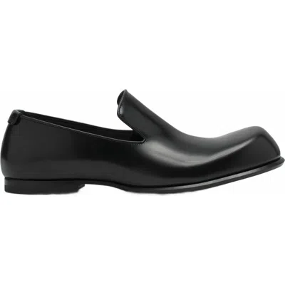 Lanvin Adonis Leather Loafers In Black