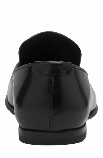 Lanvin Adonis Leather Loafers In Black