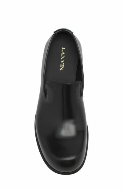 Lanvin Adonis Leather Loafers In Black