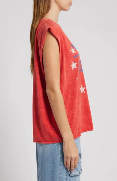 Daydreamer Johnny Cash Cotton Graphic Muscle Tank