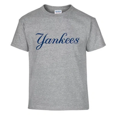 Soft As A Grape Youth   Navy/gray New York Yankees Two-pack T-shirt Set In Gray