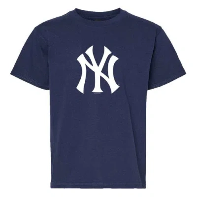 Soft As A Grape Youth   Navy/gray New York Yankees Two-pack T-shirt Set In Gray