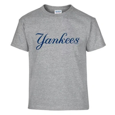 Soft As A Grape Youth   Navy/gray New York Yankees Two-pack T-shirt Set In Gray