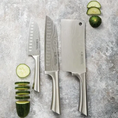 Cuisine::pro ® Damashiro® 3-piece Ultimate Knife Set In Metallic