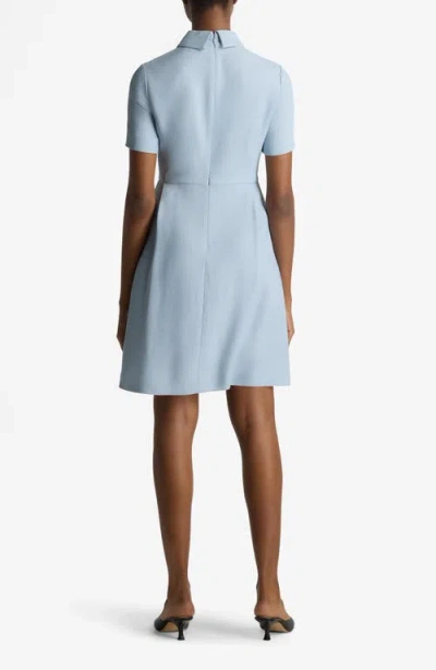St John St. John Collection Embellished Point Collar A-line Dress
