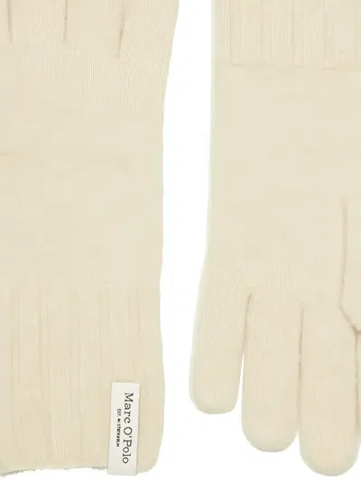 Marc O'polo Ribbed-knit Gloves In Neutral