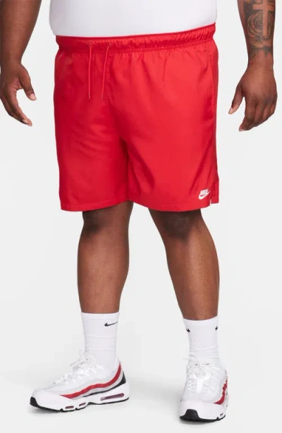 Nike Club Woven Flow Shorts In Red