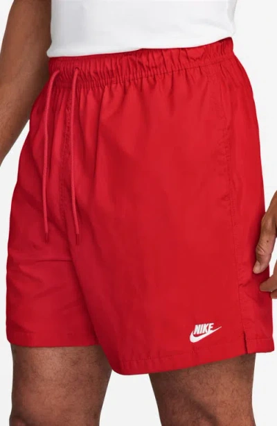 Nike Club Woven Flow Shorts In Red