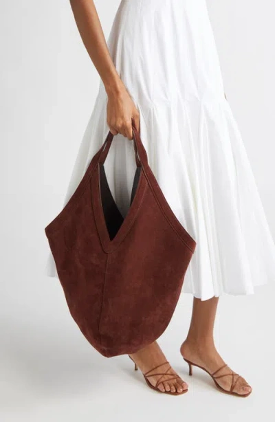 Mansur Gavriel Soft M Suede Hobo Bag
