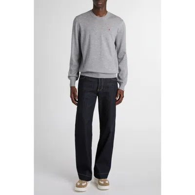 Alexander Mcqueen Sweater With Reverse Skull Motif Embroidered Knitwear Grey