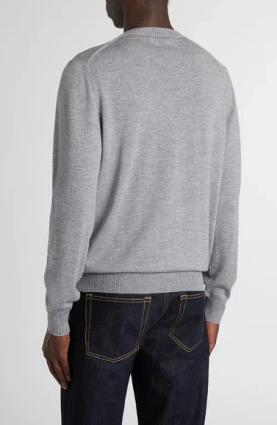 Alexander Mcqueen Sweater With Reverse Skull Motif Embroidered Knitwear Grey