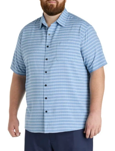 Synrgy By Dxl Big & Tall Plaid Microfiber Sport Shirt