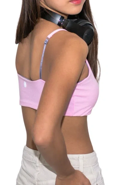 Bleuet Bleum Padded Reversible Girls Bralette In Pink
