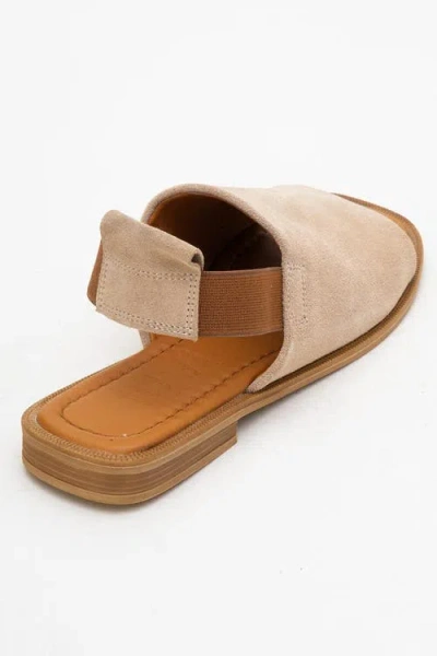 Forever & Always Shoes Fuela Leather Elastic Flat Sandals