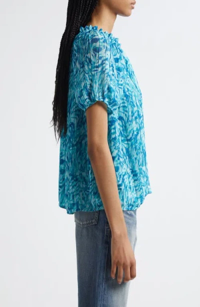 Ramy Brook Soraya Pleated Puff Sleeve Top