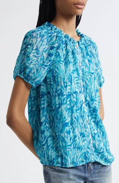 Ramy Brook Soraya Pleated Puff Sleeve Top