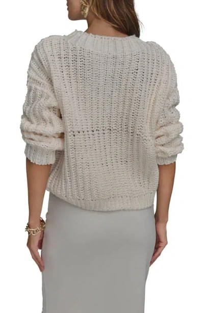 Donna Karan New York Open Stitch Sweater