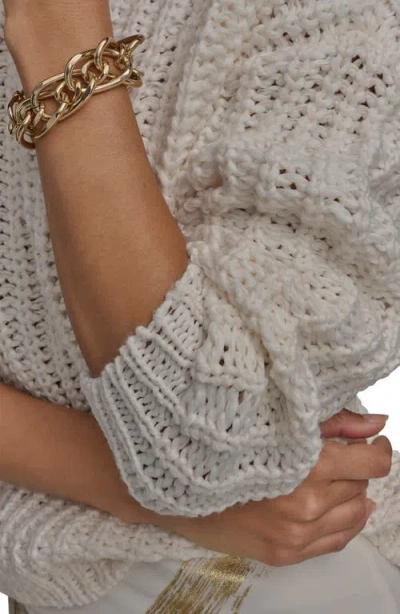 Donna Karan New York Open Stitch Sweater