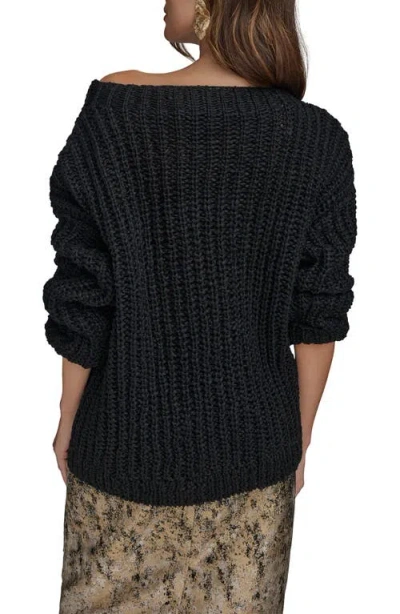 Donna Karan New York Open Stitch Sweater