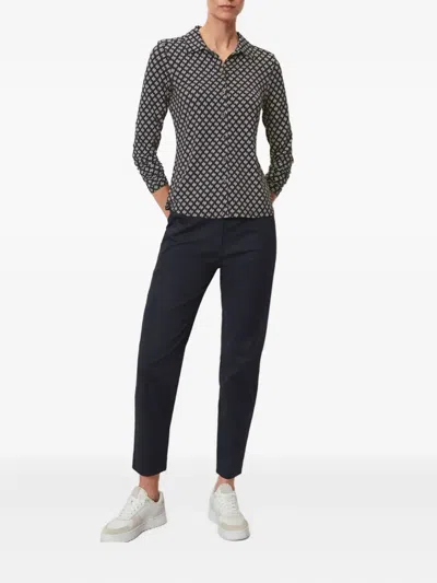 Marc O'polo Geometric-print Shirt In Black