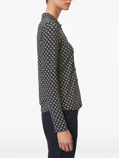 Marc O'polo Geometric-print Shirt In Black