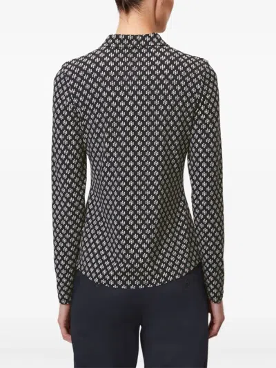 Marc O'polo Geometric-print Shirt In Black