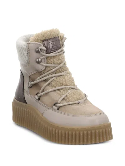 Marc O'polo Bianca Shearling Lace-up Ankle Boots