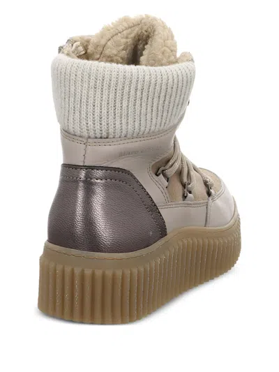 Marc O'polo Bianca Shearling Lace-up Ankle Boots