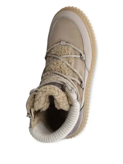 Marc O'polo Bianca Shearling Lace-up Ankle Boots