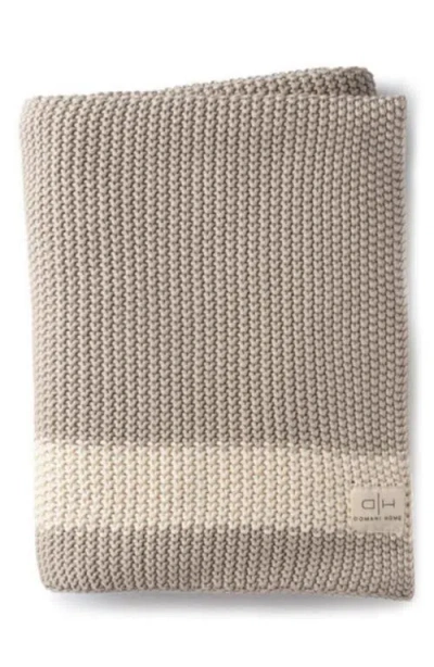 Domani Home Pale Whisper Throw Blanket In Brown