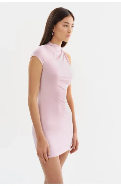 Lamarque One Shoulder Mini Dress In Pink