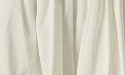 English Factory Cotton Blend Flared Miniskort In Neutral
