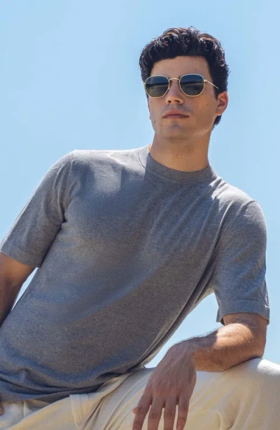 Italic Thomas Featherlight Tee Shirt In Gray