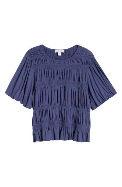 Treasure & Bond Smocked Puff Sleeve Top