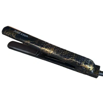 Jose Eber 100% Pure Ceramic Flat Iron Black Marble, 1.25" Plates, Ionic Tech