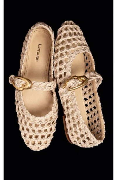 Larroude Larroudé Verona Macrame Ballet Flat
